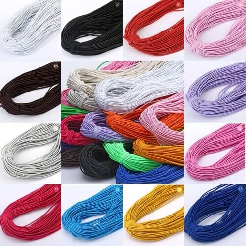 High-Elastic 1mm Colorful Round Elastic Band Thread Cord Rope Rubber Band Elastic Stretch Cord DIY Sewing Accessories 9y