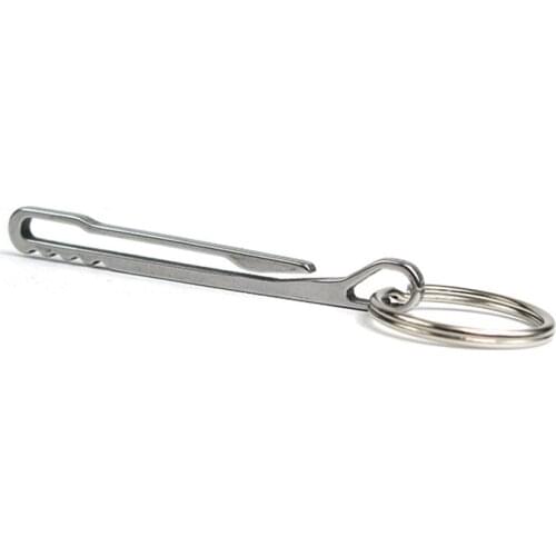 1PC EDC Portable Stainless Steel Pocket Belt Keychain Key Ring Fast Hook Hang Backpack Strap Buckle Accessories EDC Outdoor Tool