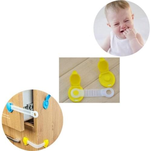 10PCS Baby Safety Lock Security Locks Cabinet Desk Drawer Lengthened Bendy Plastic Locker Child Security Products Bare Care