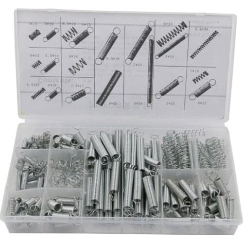 200 PCS spring/spring tension spring/pressure/suit / transparent pp plastic boxes of 20 kinds of specifications