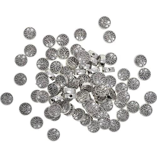 50 pcs Tree of Life Charms Pendant Bead DIY Crafting Gift Jewelry Findings for necklaces bracelets earrings