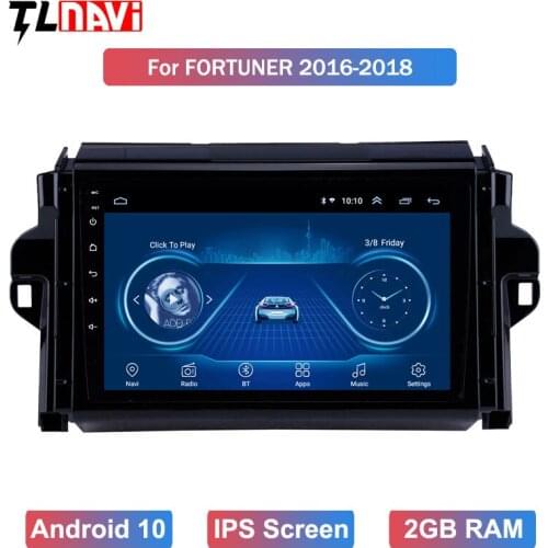 For 1Toyota Fortuner 2 2015-2018 Car Radio Multimedia Video Player Navigation GPS Android 10 Accessories Sedan No dvd