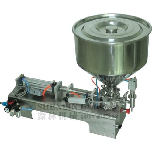 SHENLIN G1 stainless horizontal pneumatic paste automatic filling machine high viscosity paste filling machine 110V 220V 5-500ml