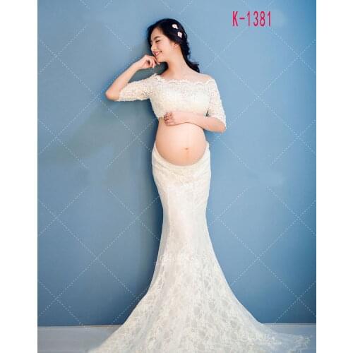 Pregnant women wedding photography props sexy maxi dress long pregnant women dress photos