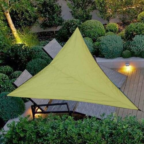 Tarp Tent Triangle Sun Shelter Beach Shade Sail Ultralight Waterproof Outdoor Hammock Camping Hiking Beach Sunshade Garden Pool