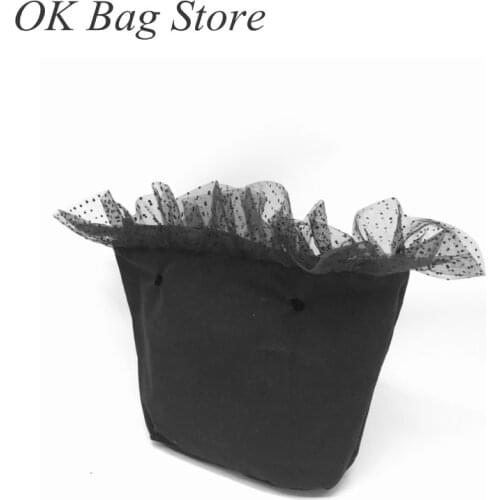 For obag canvans inner bag mini size material with lace design 2021
