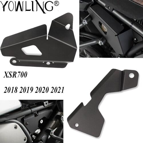 For Yamaha XSR700 2018 2019 2020 2021 Motorcycle Aluminum Frame Cover Brake Reservoir Guard Kit Decorative Protectors XSR 700