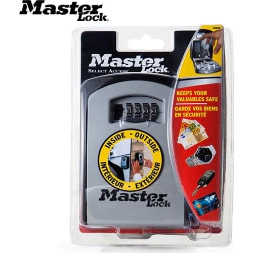 Master Lock Car Key Safe Box Wall Mount Combination Password Lock Metal Alloy Garage Factory Outdoor Storage Box Security Safes