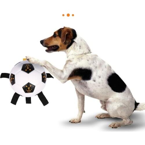 15cm Interactive Football Toys For Small Dogs Bite Resistant TPU Ball Pets Toy For Small Dogs Outdoor Dog Training Accessories