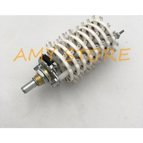 Ceramic Channel Band Rotary Switch Selector 8P11T 8-Pole 11-Position 8 Deck KCZ