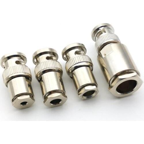 10pcs BNC CONNECTOR COPPER BNC Clamp Plug adap[ter for RG 316 RG58 RG59 RG8 coaxial cable