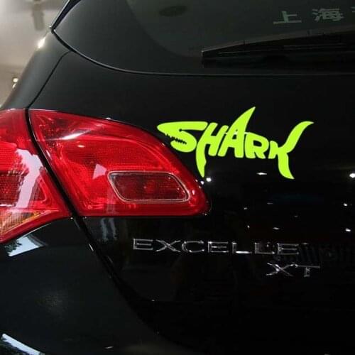 Creativity Car-styling Shark Car Sticker and Decal Accessories for Ford Focus Volkswagen Skoda Polo Golf Peugeot Bmw Renault Kia