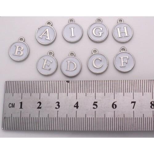 Round alphabetical letters words from A to Z (2 face ) 9 pcs /lot