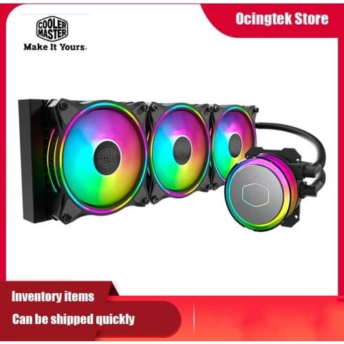 Cooler Maste MASTERLIQULD ML360 ILLUSION CPU Water Cooler 120mm 5V Addressable ARGB HALO Fan Quiet For 115X AM4 With controlle