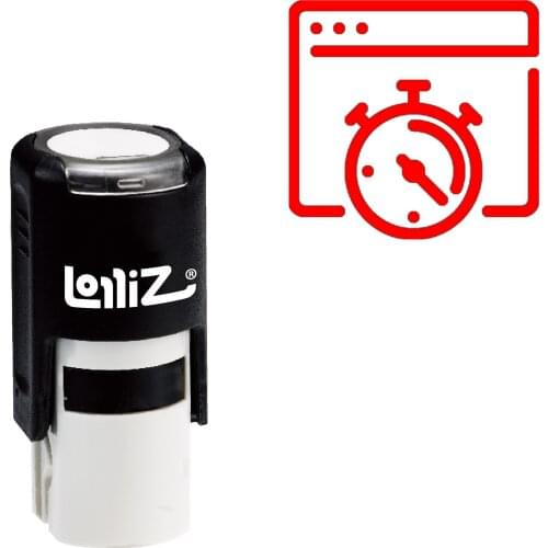 LolliZ Web Speed Self-Inking Rubber Stamp - Modern Symbol Series