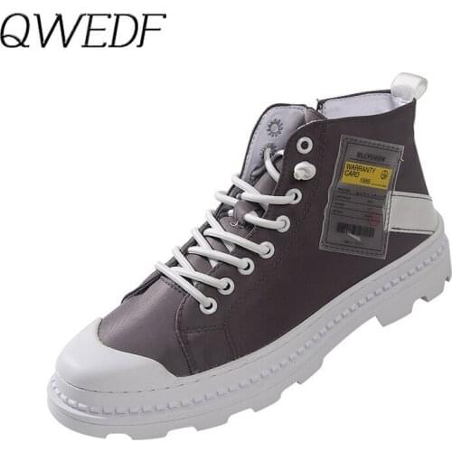 2019 Shoes New Men Casual Shoes High Top Sneakers Men Vulcanized Shoes Platform Sneakers Quality Mens Sneakers Masculinas Z2-45