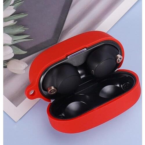 Earphone Soft Case FOR Sony WF-1000XM4 Headphones Case Carrying Case Protective Silicone Shell Headset Cover With Hook Wholesale