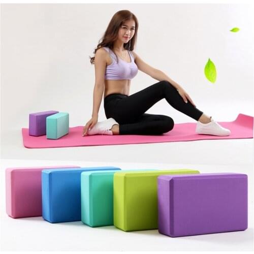 EVA gym block foam brick Pilates brick training fitness kit tool yoga pillow cushion stretching exercise body shaping yoga block