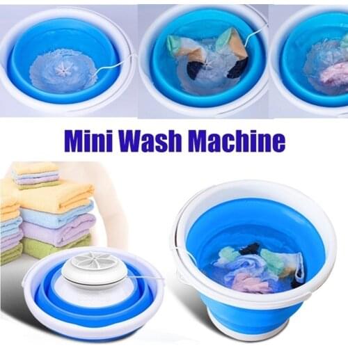 Laundry Tub Basin Portable Mini Folding Washing Machine Automatic Clothes Washing Bucket Portable Washing Machine