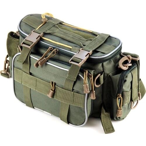 Fishing Tackle Bag Fishing Gear Storage Bag Organizer Waist Bag Messenger Bag Handbag Goods for fishing