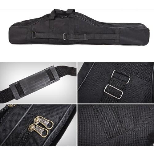 Oxford Cloth Folding Fishing Rod Bag Canvas Foldable Multifunctional Reel Lure Storage Fishing Tackle 100cm/150CM