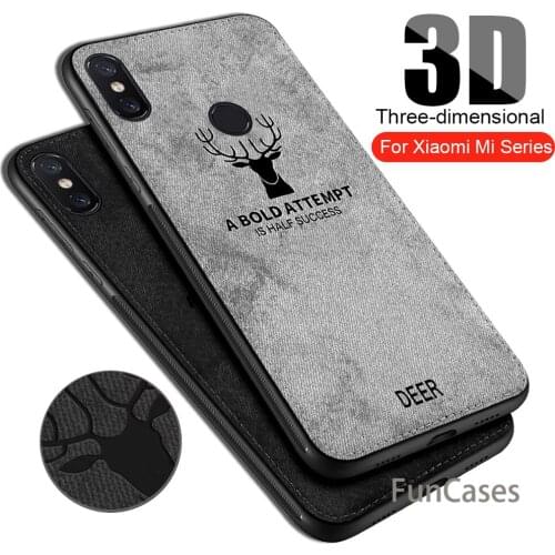 Deer Cloth Case For Xiaomi Pocophone F1 Protective Back Cover Mi 8 6 5 Max 3 2 Max3 Max2 Mi8 Mi6 Mi5 Xiomi Me little F1 Coque