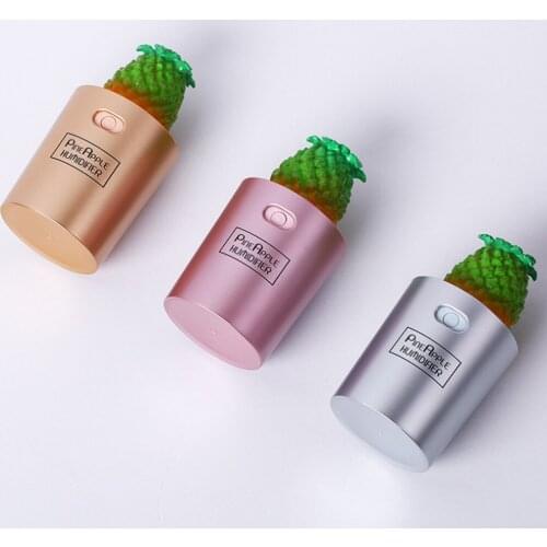 130ML Creative Pineapple Ultrasonic USB Air Humidifier Mini Aroma Diffuser