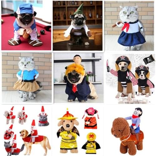 Pet Dog Funny Halloween Clothes Pet Dogs Festival Party Cosplay Apparel Clothing Bulldog Comical Novelty Costume