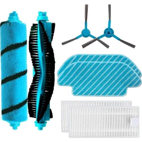 EAS-Replacement Roller Soft Brush HEPA Filter Side Brush Mop Cloth for Conga 4090 Vacuum Cleaner Spare Parts Accessories