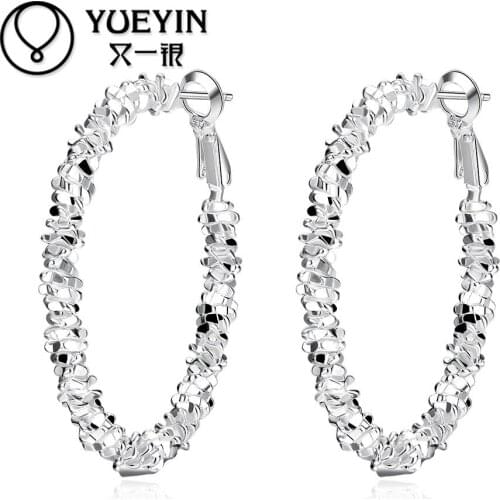 New Arrival Womens silver plated earrings Trendy jewelry Luxurious Hot Sale jewelry Wholesale Retail lose money pendientes