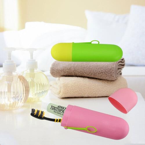 1pcs Portable Travel Toothpaste Toothbrush Holder Cap Case Household Storage Cup Outdoor Holder Bathroom Accessories