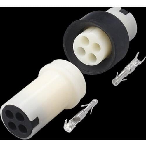 100 Sets 4 pin way automotive terminal molded case plug spring Circular waterproof connector cylindrical H0965-4P2162190