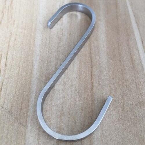 2 Pcs Stainless Steel S Hooks Hanging Clothes Umbrella Kitchen Sundries Hanger GQ