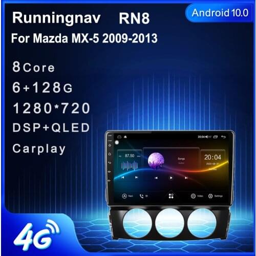 4G LTE Android 10.1 For Mazda MX-5 2009 2010 2011 2012 2013 Multimedia Stereo Car DVD Player Navigation GPS Radio