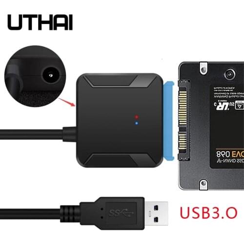 UTHAI T39 HDD Adapter Easy Hard Disk Cable USB to SATA 5Gbps USB 3.0 to SATA3 2.5/3.5 Hard Disk Reading IPFS Adapter Cable