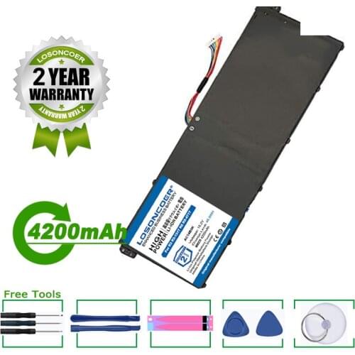 LOSONCOER Battery 4200mAh AC14B3K Laptop Battery For Acer Aspire R5-571T R5-571TG S14 CB3-511 Swift 3 SF314-51 R 11 R3-131T S14