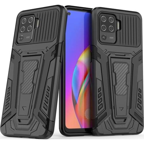 Holder Case For OPPO Reno 5 Lite Cover For Reno 5 Lite Capas PC Bumper Armor Shockproof Kickstand Cover For Reno 5 Lite Fundas
