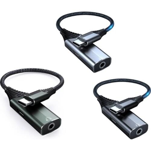 TYPEC Digital Adapter Mobile Phone Charging Headset Combo-Yaoye Black Aluminum Alloy Adapter