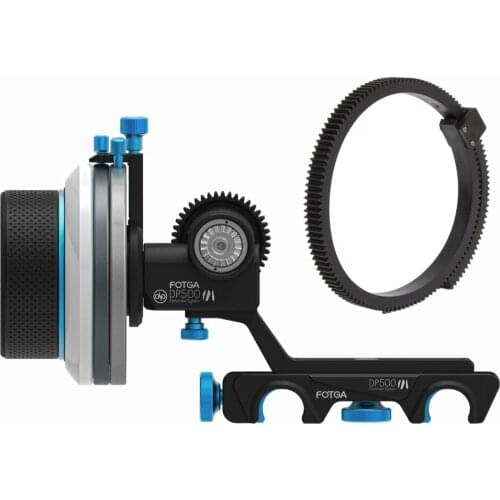 FOTGA DP500III 3 Quick Release A/B Hard Stop Follow Focus for 15mm Rod DSLR Rig