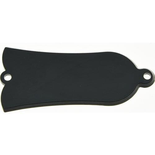 KAISH 3pcs Single Black Guitar Blank Truss Rod Cover Fits LP
