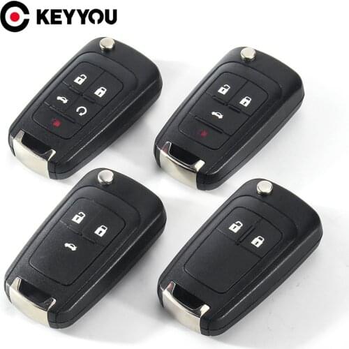 KEYYOU For Opel/Vauxhall Astra Corsa Insignia Zafira 2009 2010 2011 2012 For Chevrolet Cruze Buick Flip Remote Key Shell Case