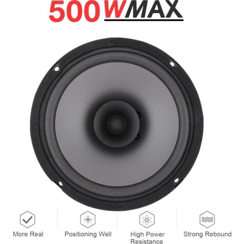 1Pcs 6 Inch 500W Car HiFi Coaxial Speaker Vehicle Door Auto Audio Music Stereo Full Range Frequency Speakers