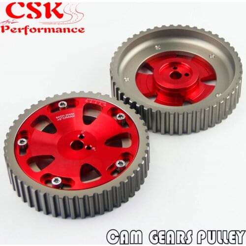 Cam Gear Pulley Sprocket Kit For Nissan R32 R33 R34 RB20 RB25DET RB26DET RED