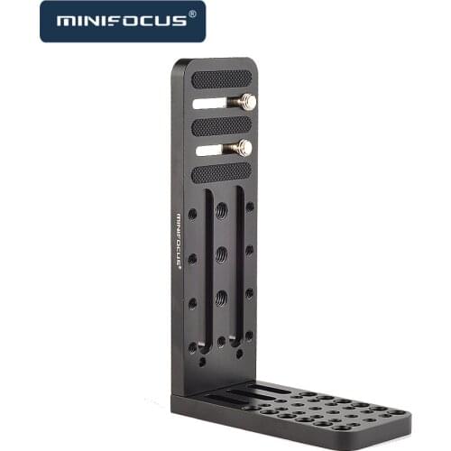 L Shape Bracket QR Plate Vertical Video Shooting Universal DSLR Camera L Bracket for 4K Video Camcorder for Canon Nikon Sony