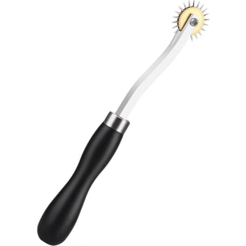 LMDZ 1Pc Adjustable Wooden Strap Cutter with 5 Pcs Blades Leather Cutting Craft,Easy to Cut Leather Strap, for Handmade