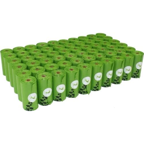 Dog Poop Bags Earth-Friendly 10/12 Micron Large Cat Waste Bags Doggie Bag Green Black Orange Pink Color Garbage Bags