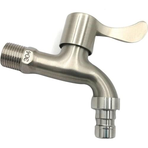 Wall Mount Washing Machine Faucet Stainless Steel Laundry Bathroom Bibcock Garden Faucet Washing Machine Tap Balcony Water Tap