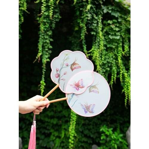 New Chinese Japanese Hand Fan Fan Ancient Hanfu Womens Palace Ancient Hanfu Long Vintage Bambu Abanico De Mano eventail a main