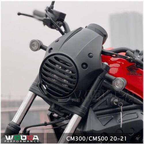 CMX 250 300 500 Headlight Fairing Windshield Mask Cover & Head Light Guard Protector for Honda Rebel CMX300 CMX500 2017-2021
