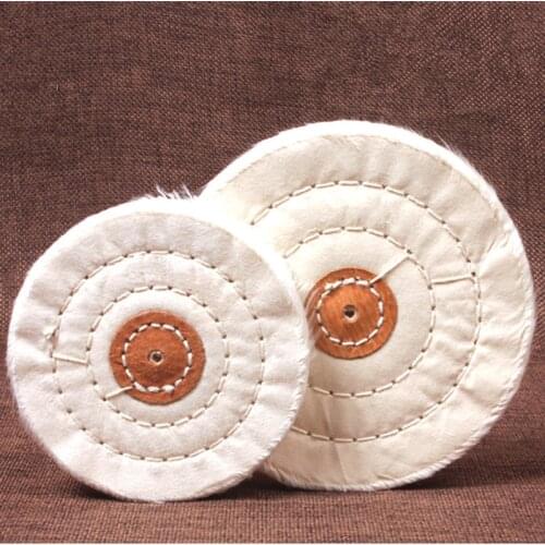 4"/5"/6" Cotton Stitch Buffing Cloth Wheel for Mirror Polishing Jewelry Metal Tool Wholesale 2pcs/lot Polishing Wheel